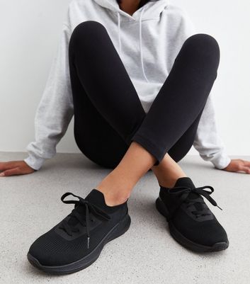 Womens black store sports trainers