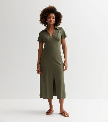 New look 2025 khaki dress