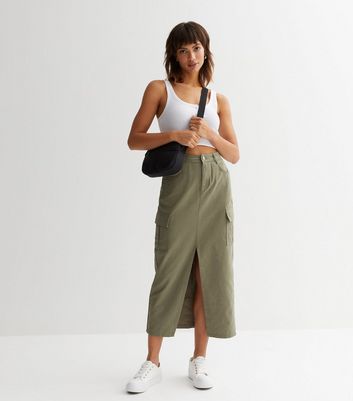 Midi cargo shop skirt uk