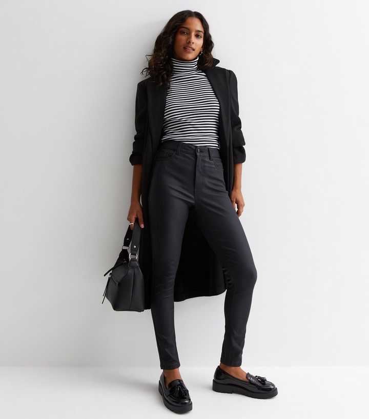 new look leather jeans