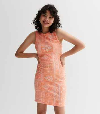 Girls Bandana Rib Racer Back Dress
