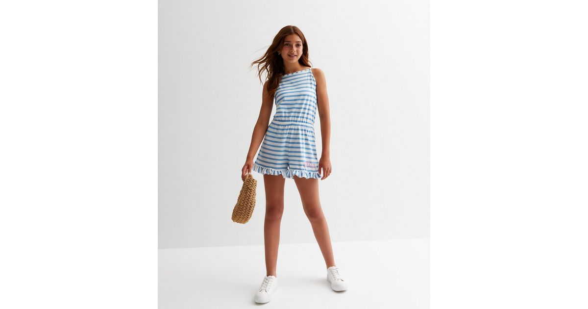KIDS STRAPPY FLOWY PLAYSUIT W SHIRRED BODICE DARLING BUDS main image 1