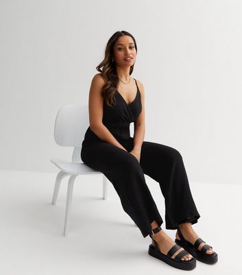 Petite 2025 wrap jumpsuit