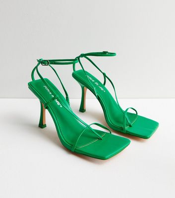 Neon green best sale sandals heels