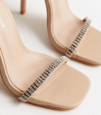 Rose gold 2024 rhinestone heels