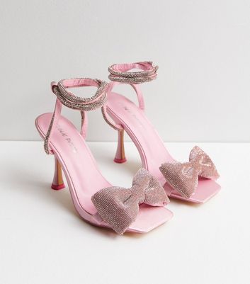 Baby pink heels new hot sale look