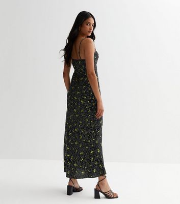 Spots and stripes maxi clearance dress