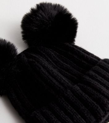 Girls double sales bobble hat