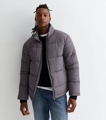 Puffer jacket 2025 grey mens