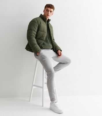 Green puffer shop coat mens