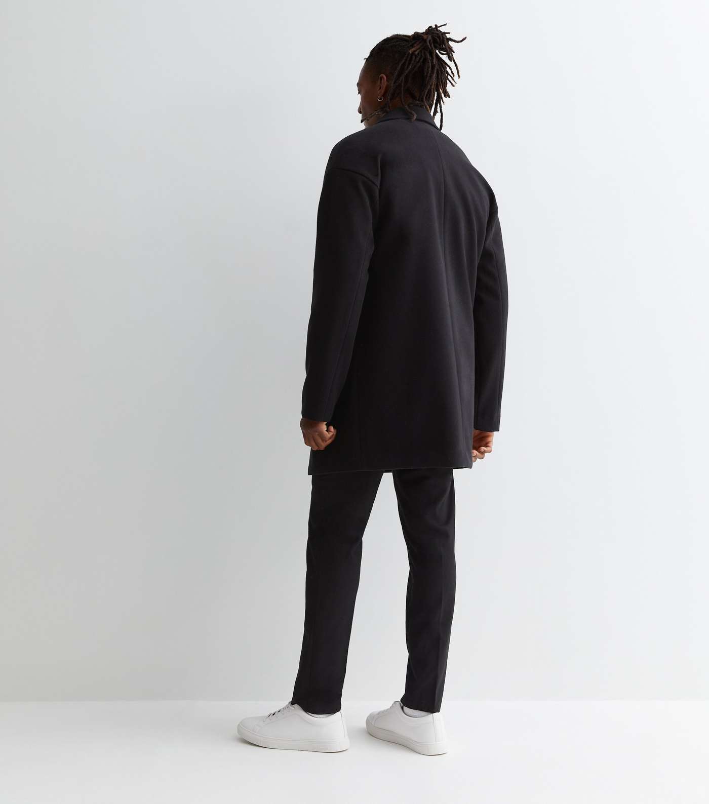 Black Unlined Formal Coat Image 4