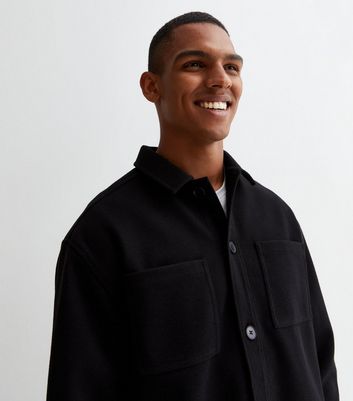 Mens 2024 black overshirt