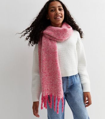 Bright pink sale scarf