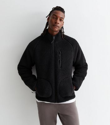 New look mens borg jacket best sale