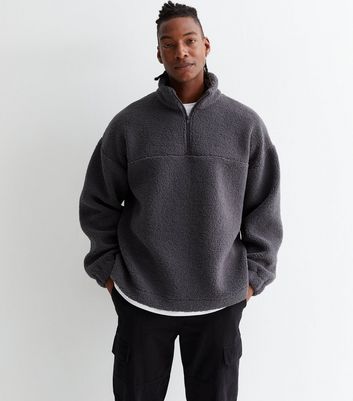 Mens grey oversized online sweatshirt