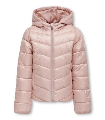 KIDS ONLY Pink Hooded Puffer Jacket New Look
