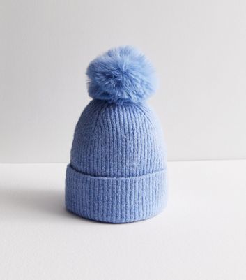 Light blue cheap bobble hat