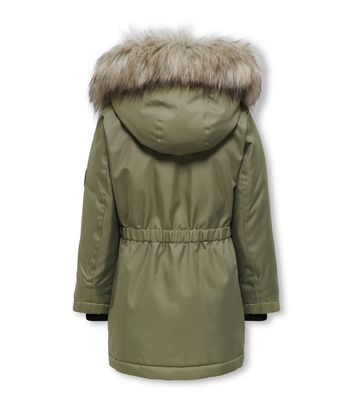 Only faux fur parka on sale jacket