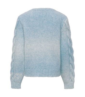 KIDS ONLY Pale Blue Cable Knit Long Sleeve Jumper New Look