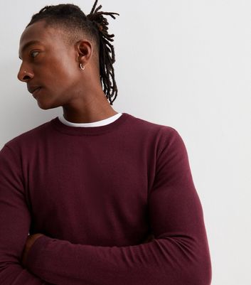 Burgundy mens store jumper