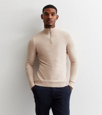 Mens cream turtleneck outlet jumper