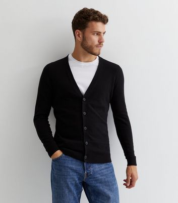 Black fine knit outlet cardigan