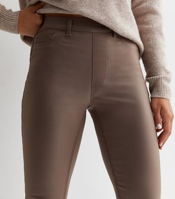 Leather best sale looking jeggings