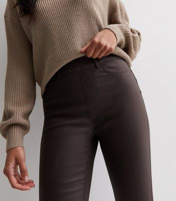 Ladies 2024 brown jeggings