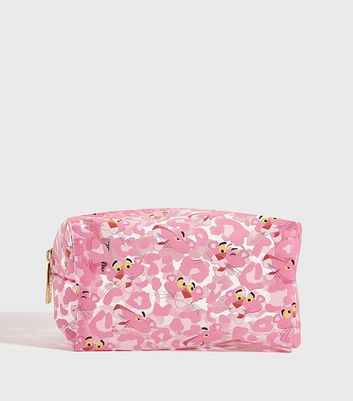 Skinnydip Bright Pink Panther Makeup Bag