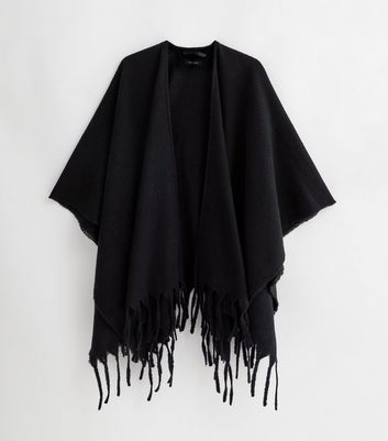 black suede shawl