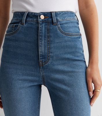 Blue Waist Enhance Quinn Bootcut Jeans | New Look