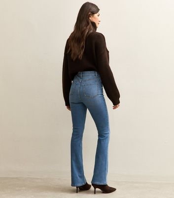 Blue Waist Enhance Quinn Bootcut Stretch Denim Jeans