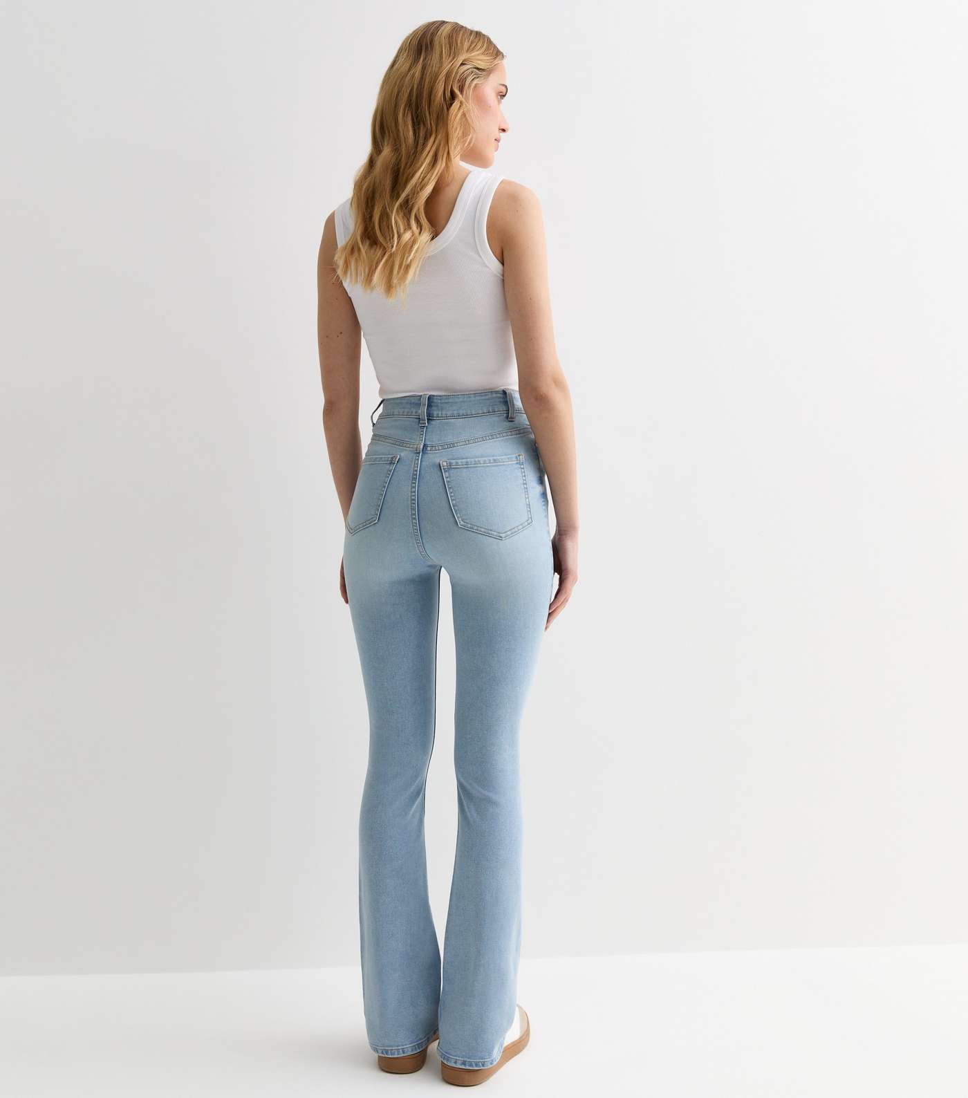 Pale Blue Waist Enhance Quinn Bootcut Jeans Image 4