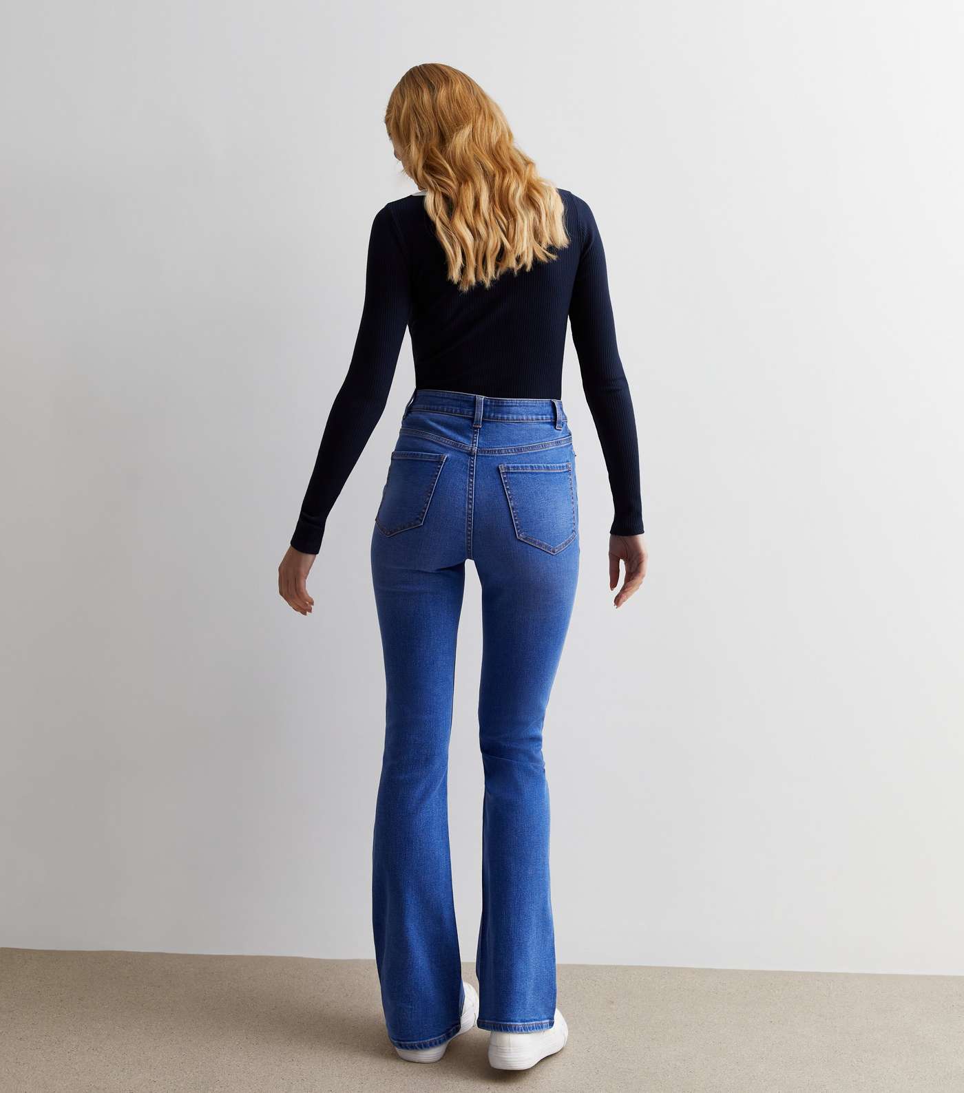 Bright Blue Waist Enhance Quinn Bootcut Jeans Image 5