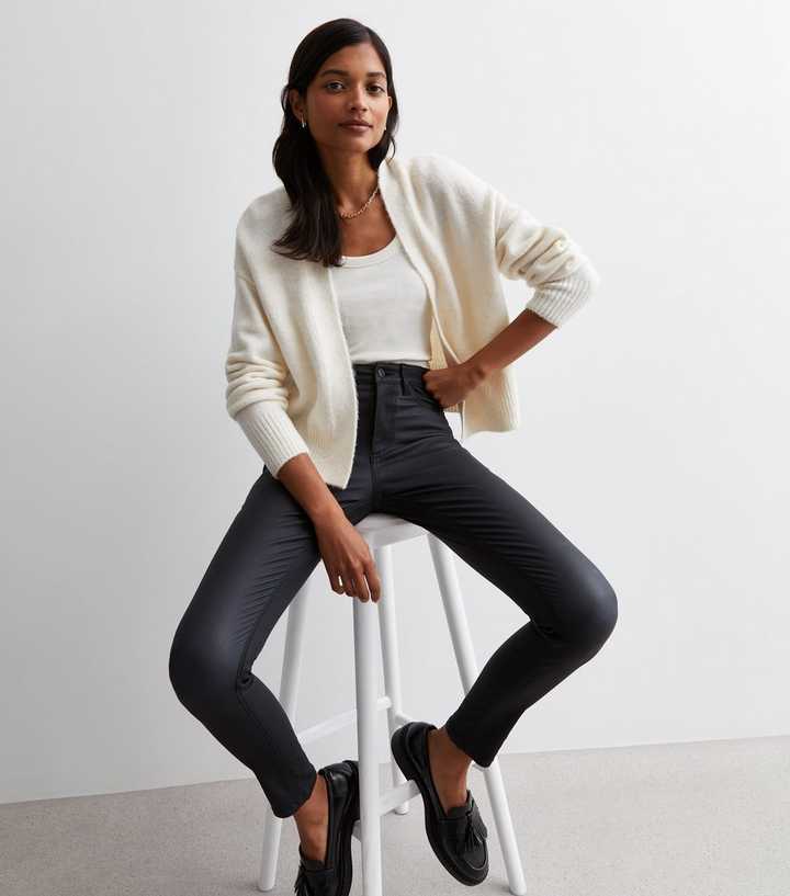 new look leather jeans