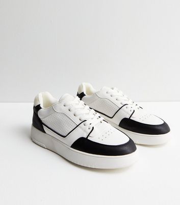 New look chunky white on sale trainers