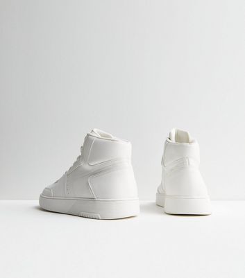 White leather high 2025 top trainers