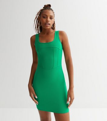 Green bodycon cheap dress uk