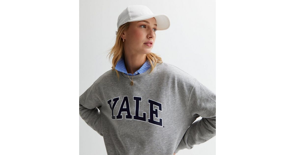 Pale Grey Yale Sweatshirt | New Look
