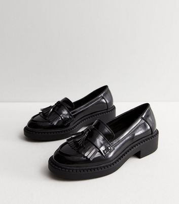 Silver and clearance black loafers