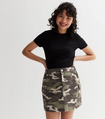 Camo skirt outlet new look