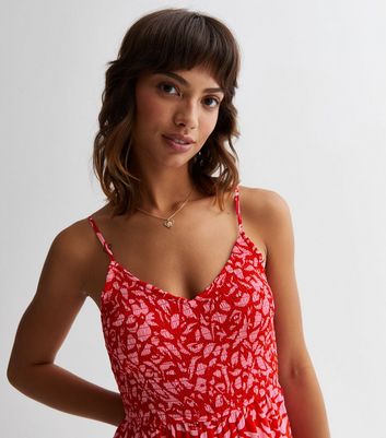 Floral store strappy jumpsuit