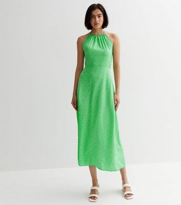 New look 2024 green spot dress