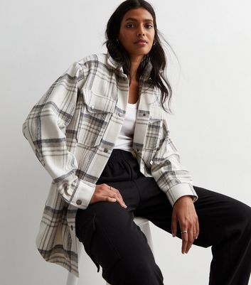 Grey check jacket outlet women's