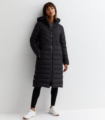 Lightweight long padded coat best sale