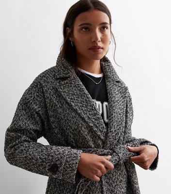 New look checked on sale coat