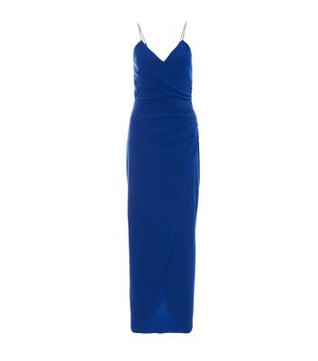 Quiz royal blue maxi hot sale dress