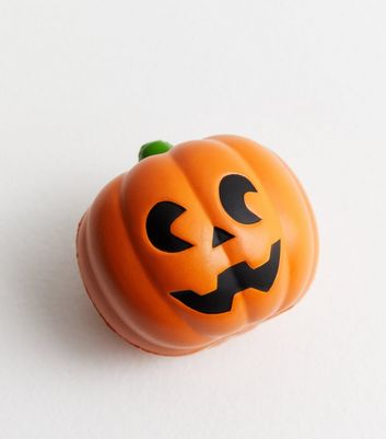 Bright Orange Pumpkin Stress Ball