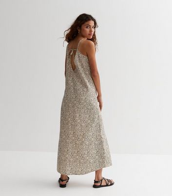 Leopard print shop slip dress h&m