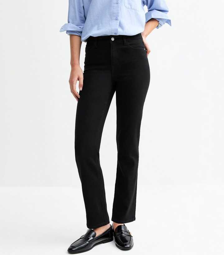 Stay Black Full Length Slim Straight Jeans
